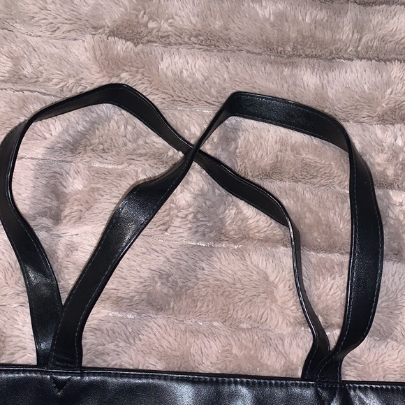 Large Faux Leather Victoria’s Secret Fringe Tote - Picture 4 of 12